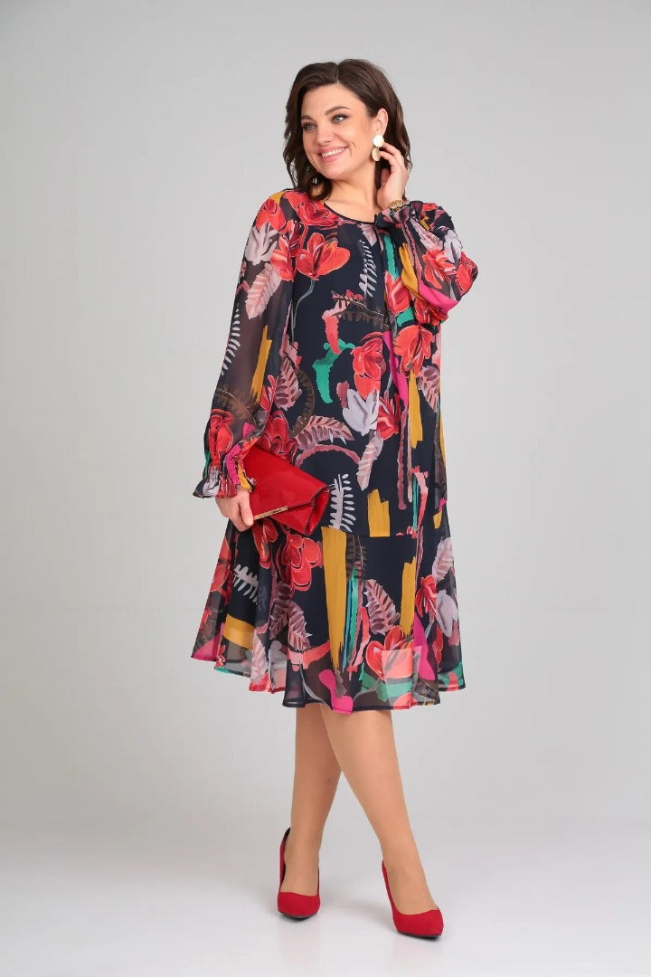 Florinda™ Elegant Floral Dress