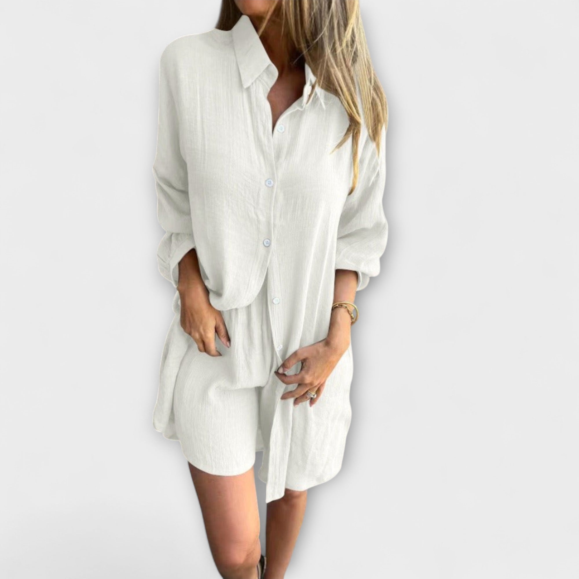 Serine – Two-Piece Summer Set with Oversized Blouse