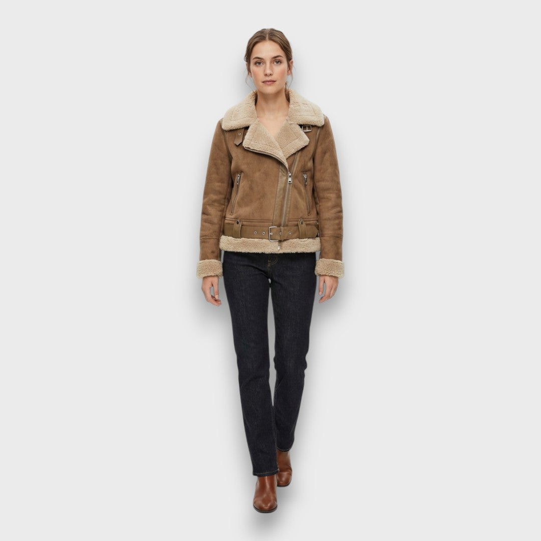 Aurora – Shearling Aviator Jacket