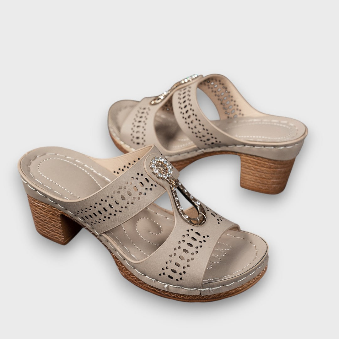 Elvanna – Elegant Summer Shoes with Decorative Detail