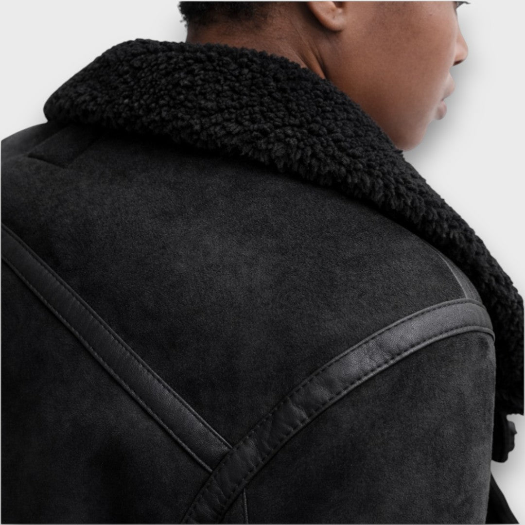 Aurora – Shearling Aviator Jacket