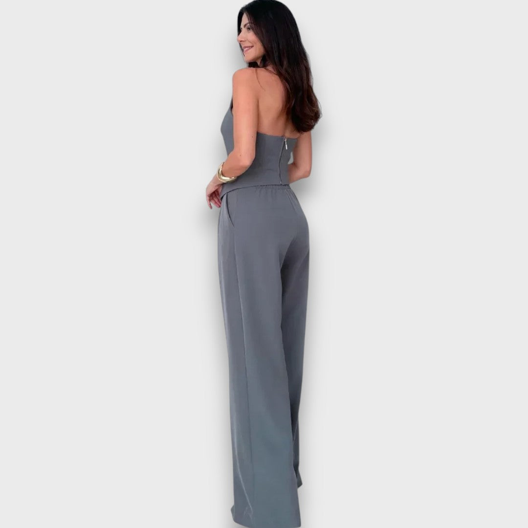 Kuma – Asymmetrical Jumpsuit in Quiet Balance