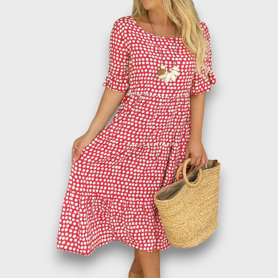 Vora – Polka Dot Midi Dress