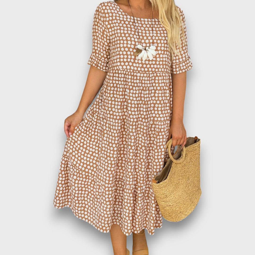 Vora – Polka Dot Midi Dress