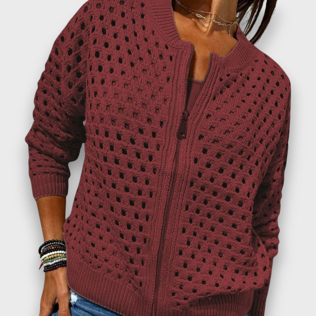 Elana – Textured Knit Cardigan