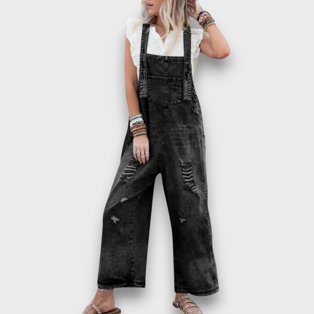 Carmita– Vintage Denim Jumpsuit