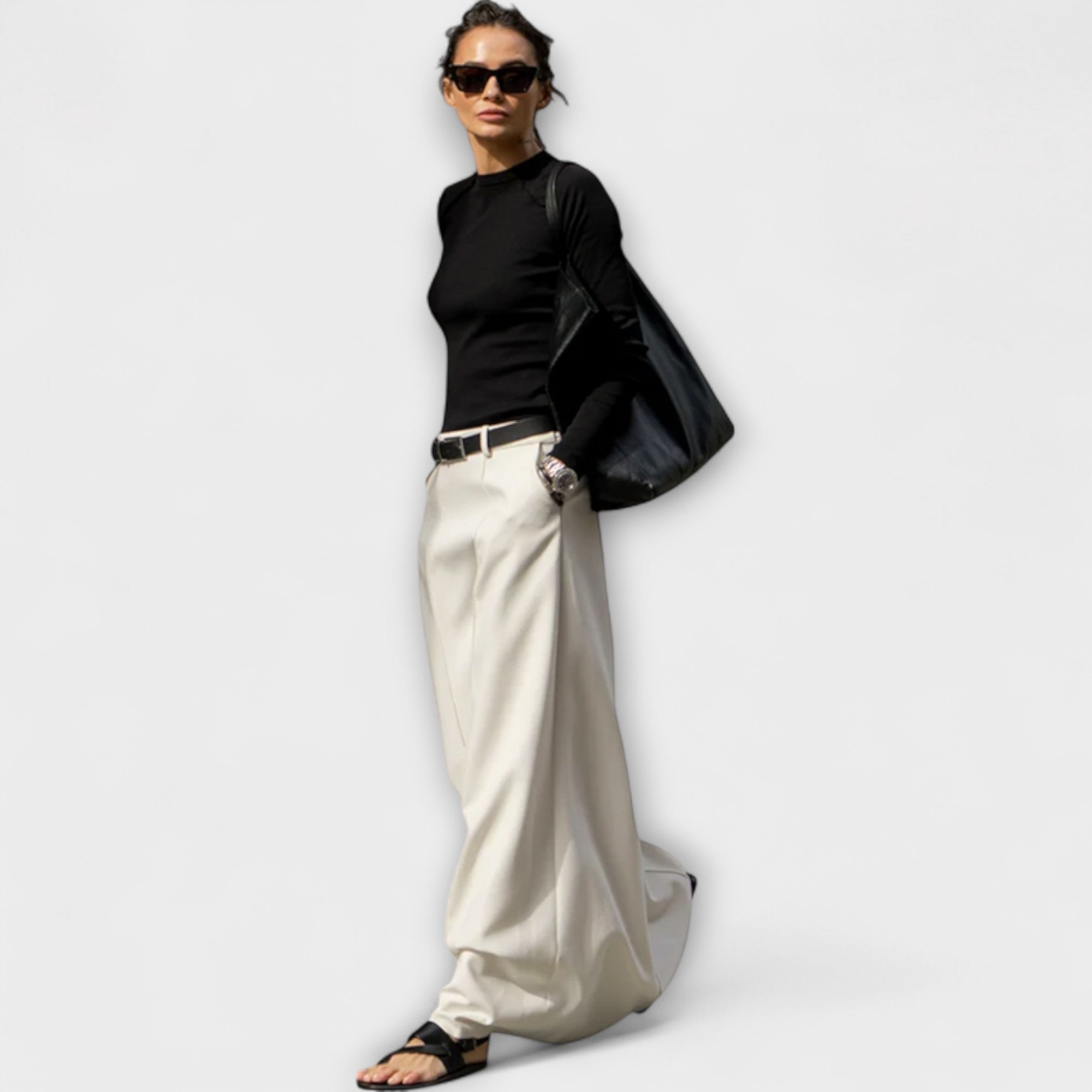 Marone – Wide-Cut Pants with Modern Lightness
