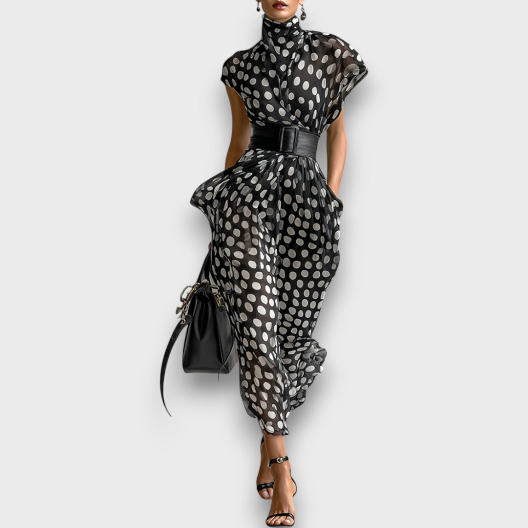 Selena – Maxi dress with polka dots