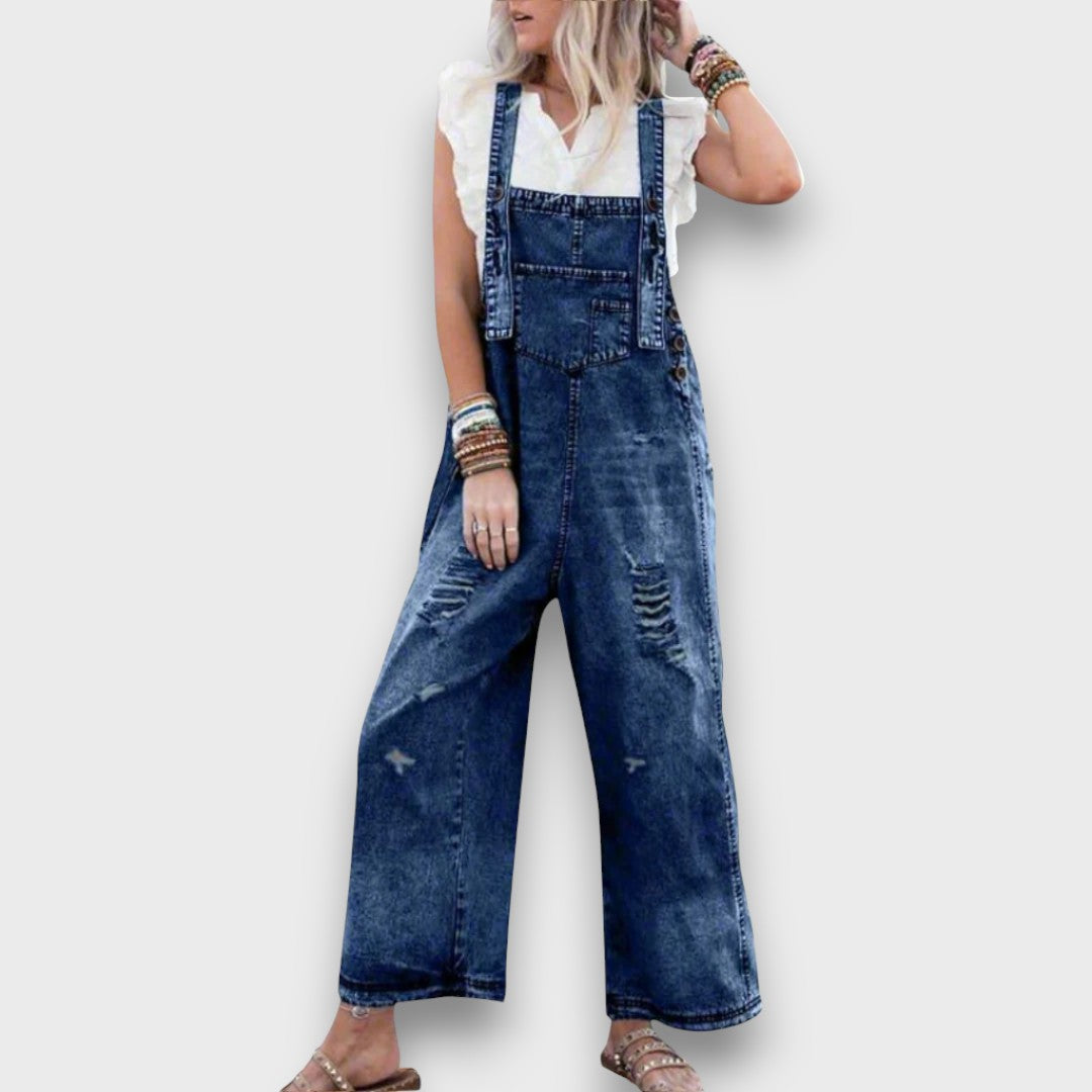 Carmita– Vintage Denim Jumpsuit