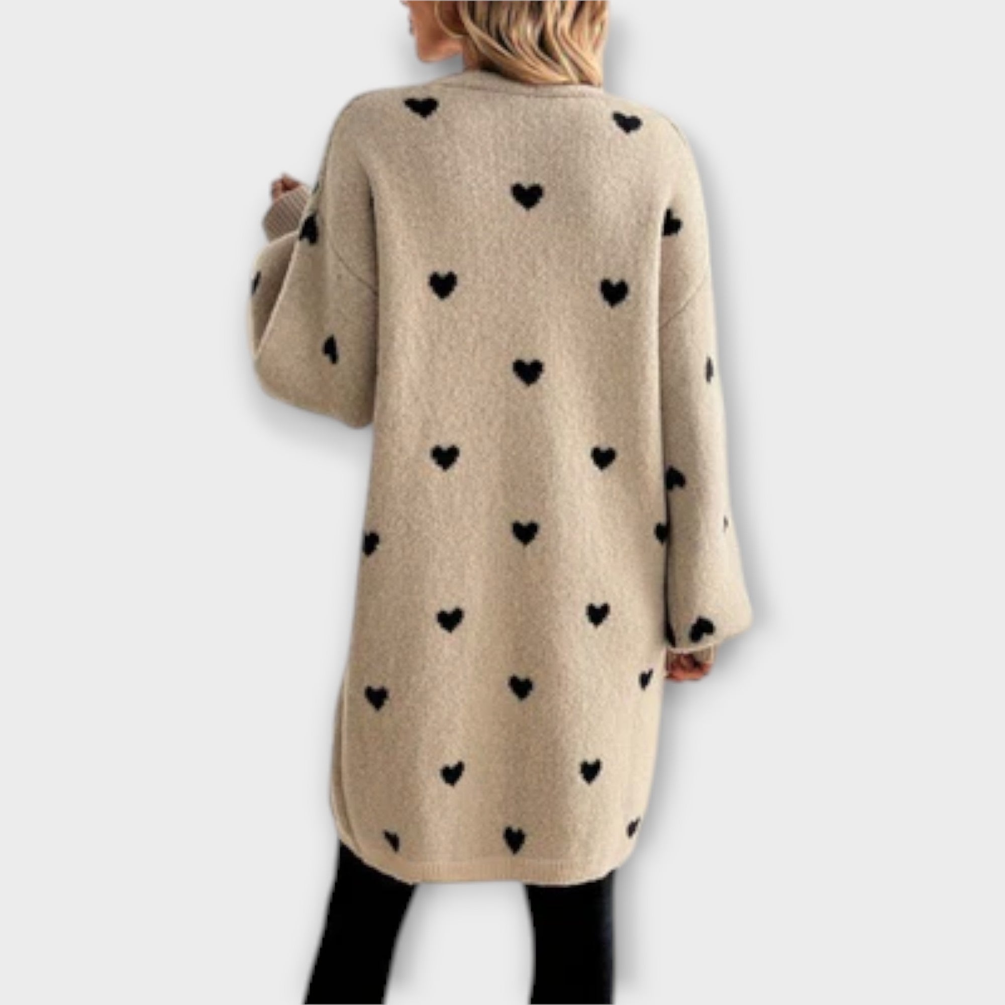 Julenne – Cardigan with Heart Pattern
