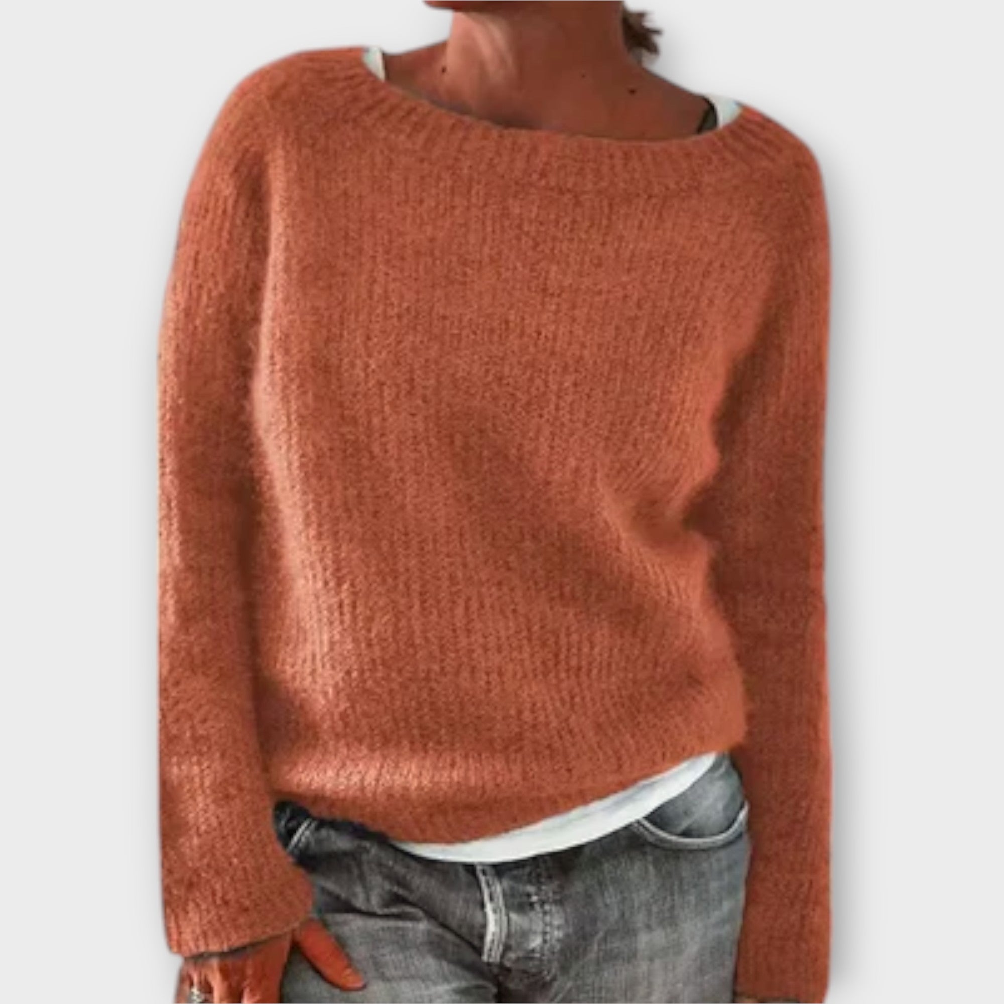 Roria – Solid Color Knit Sweater
