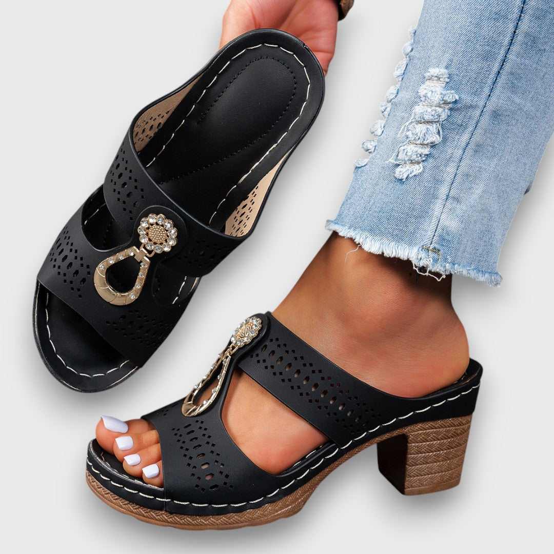 Elvanna – Elegant Summer Shoes with Decorative Detail