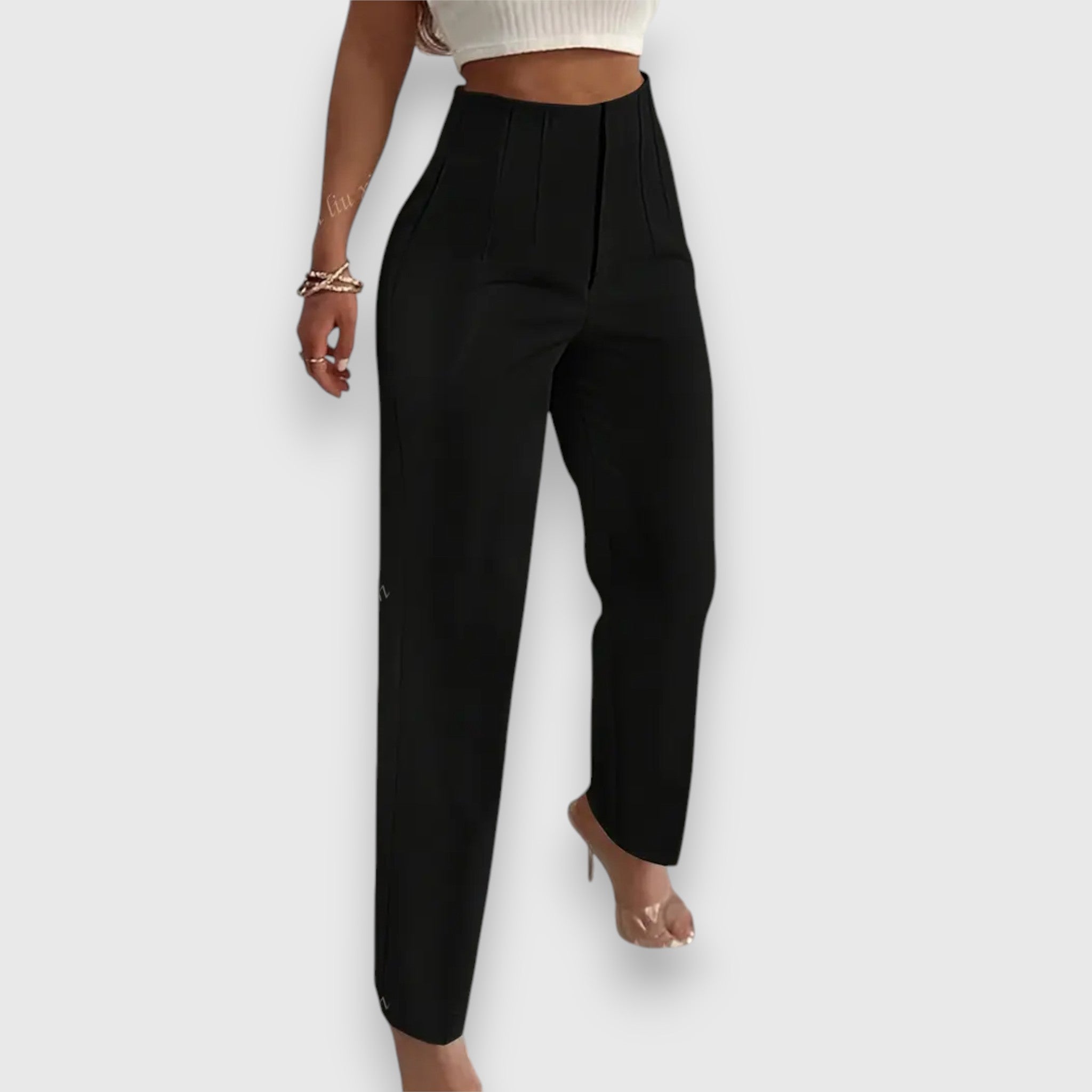 Lerena – Straight Leg High Waist Pants