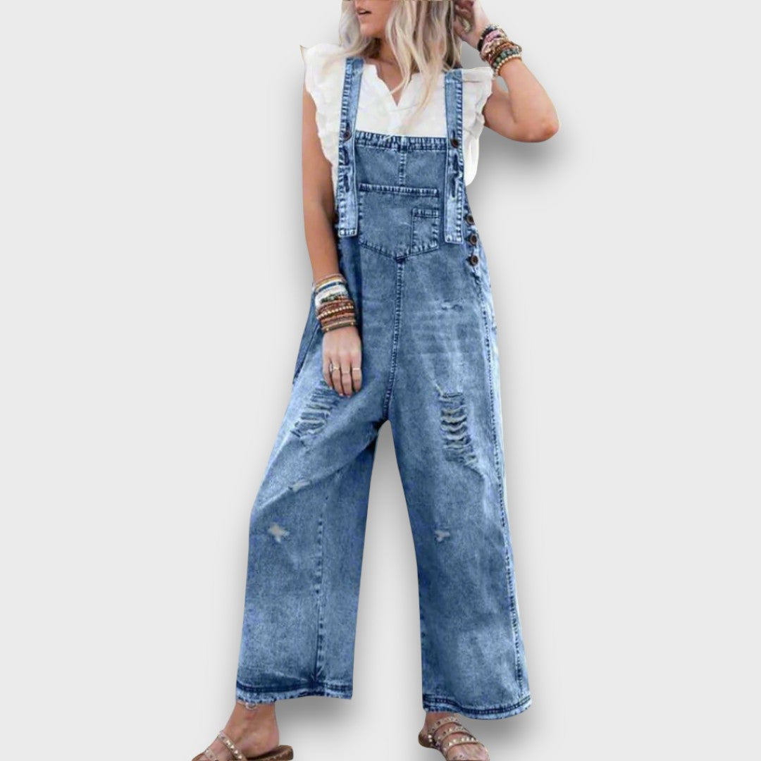 Carmita– Vintage Denim Jumpsuit