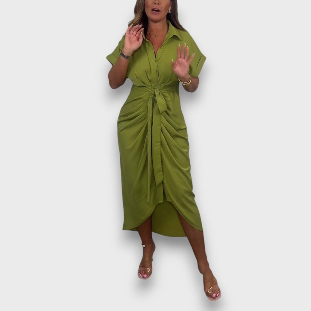 Milene – Elegant Pleated Dress