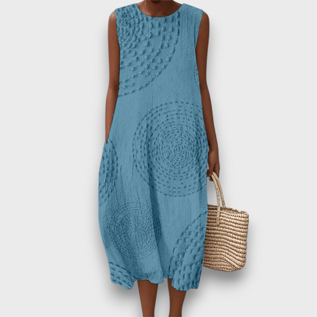 Talani – Sleeveless Summer Dress with Gentle Print