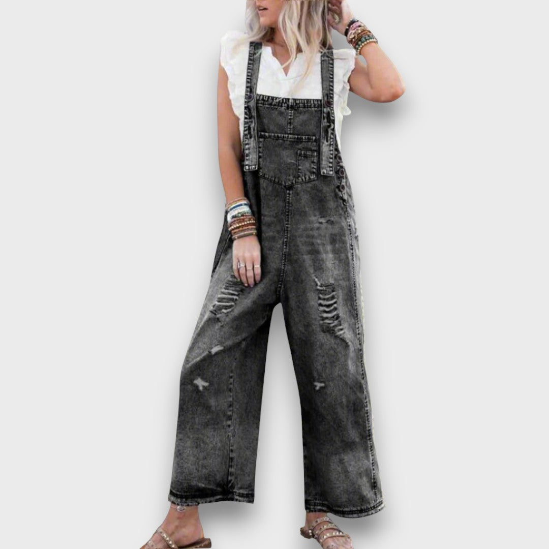 Carmita– Vintage Denim Jumpsuit