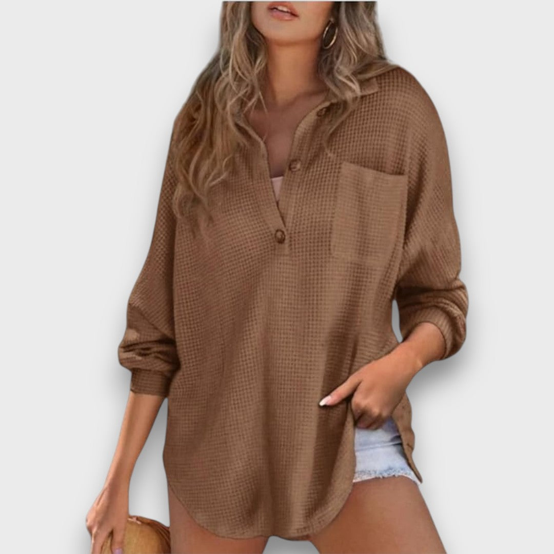 Mareia – Casual button-up tunic top