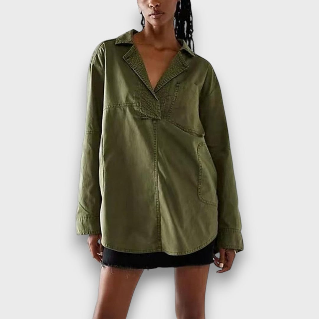 Nelisse – Oversized casual pullover shirt