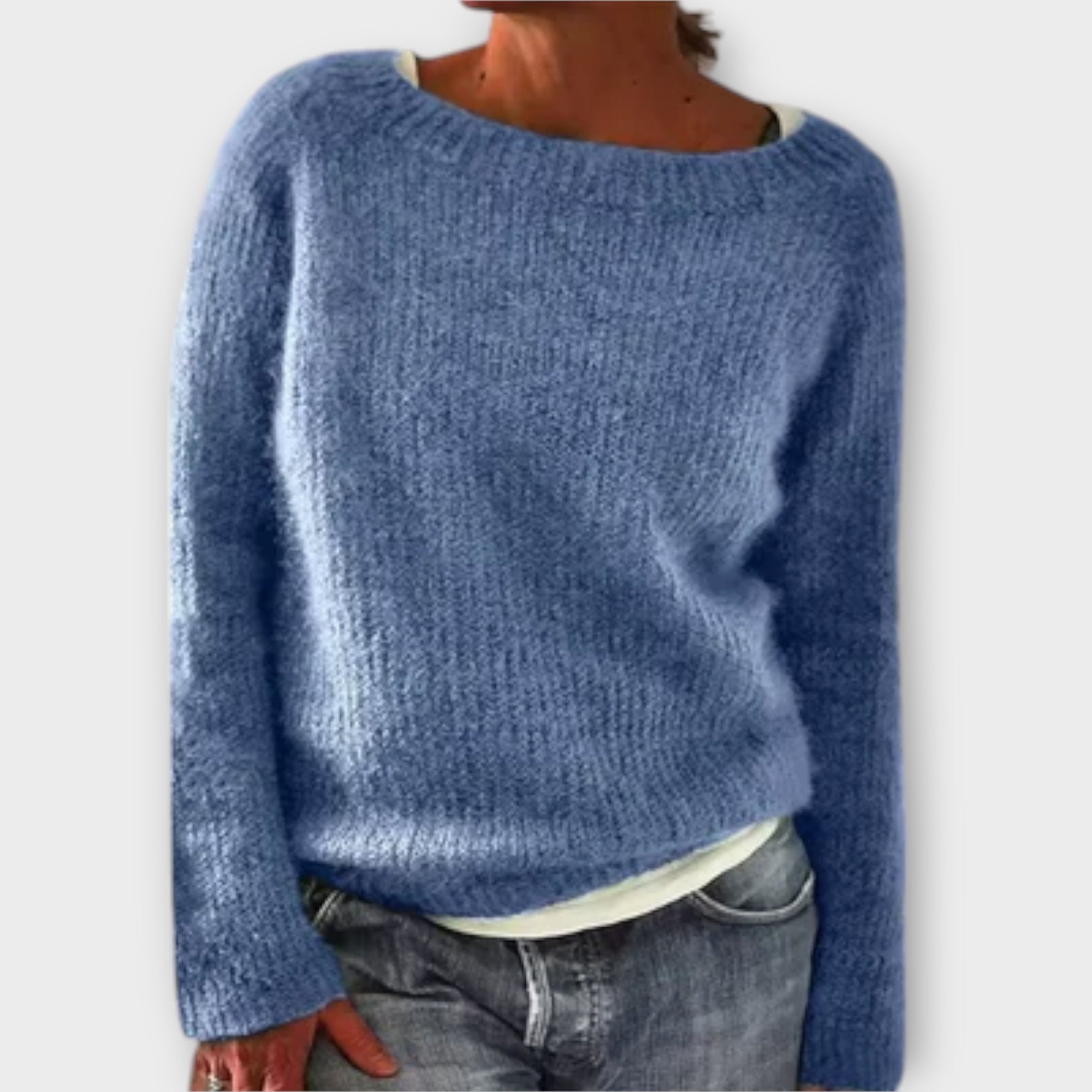 Roria – Solid Color Knit Sweater