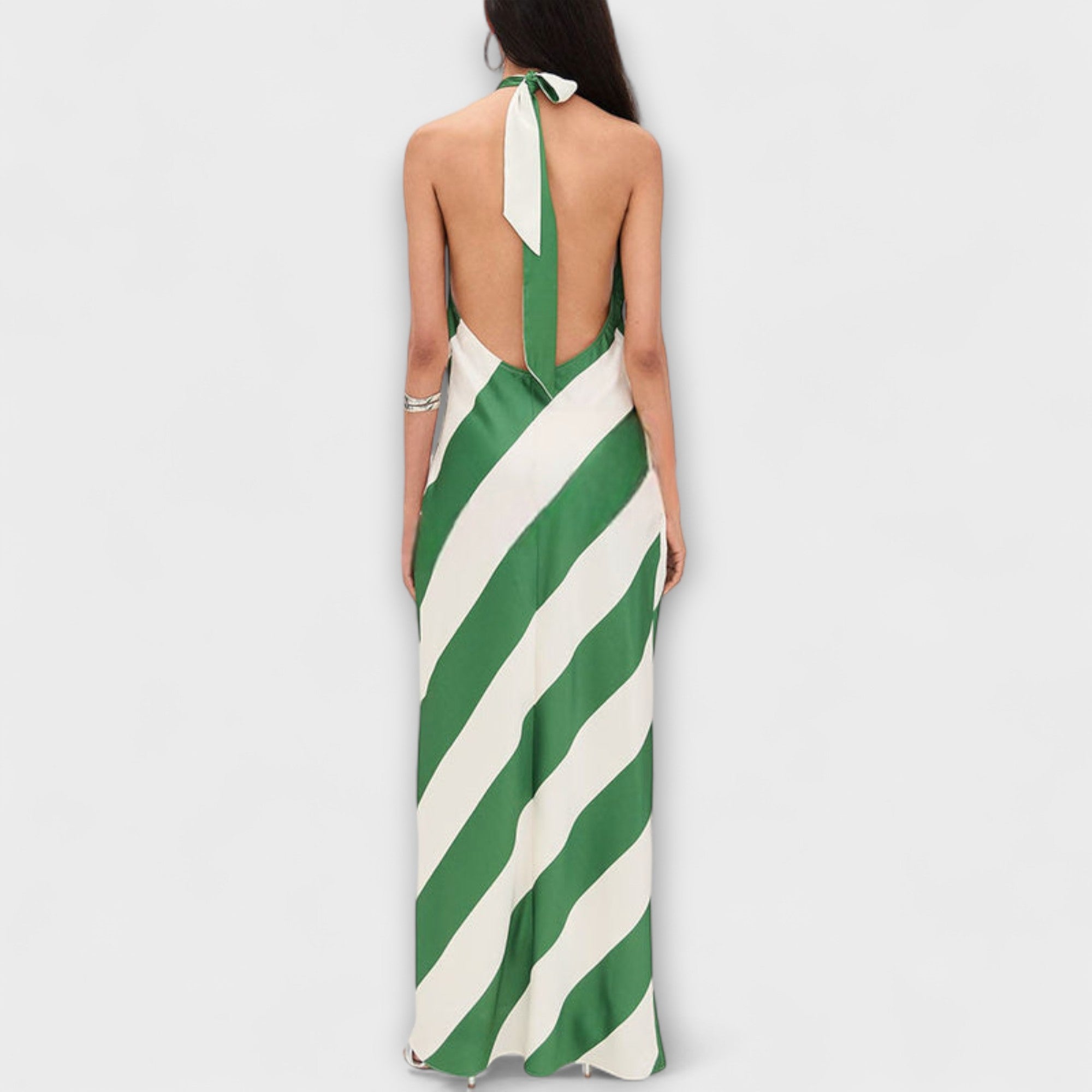 Marlowe – Striped halter maxi dress