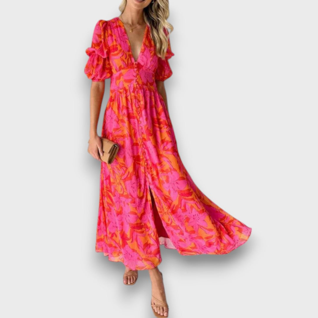 Mirisia – Flowing Summer Dress with Print