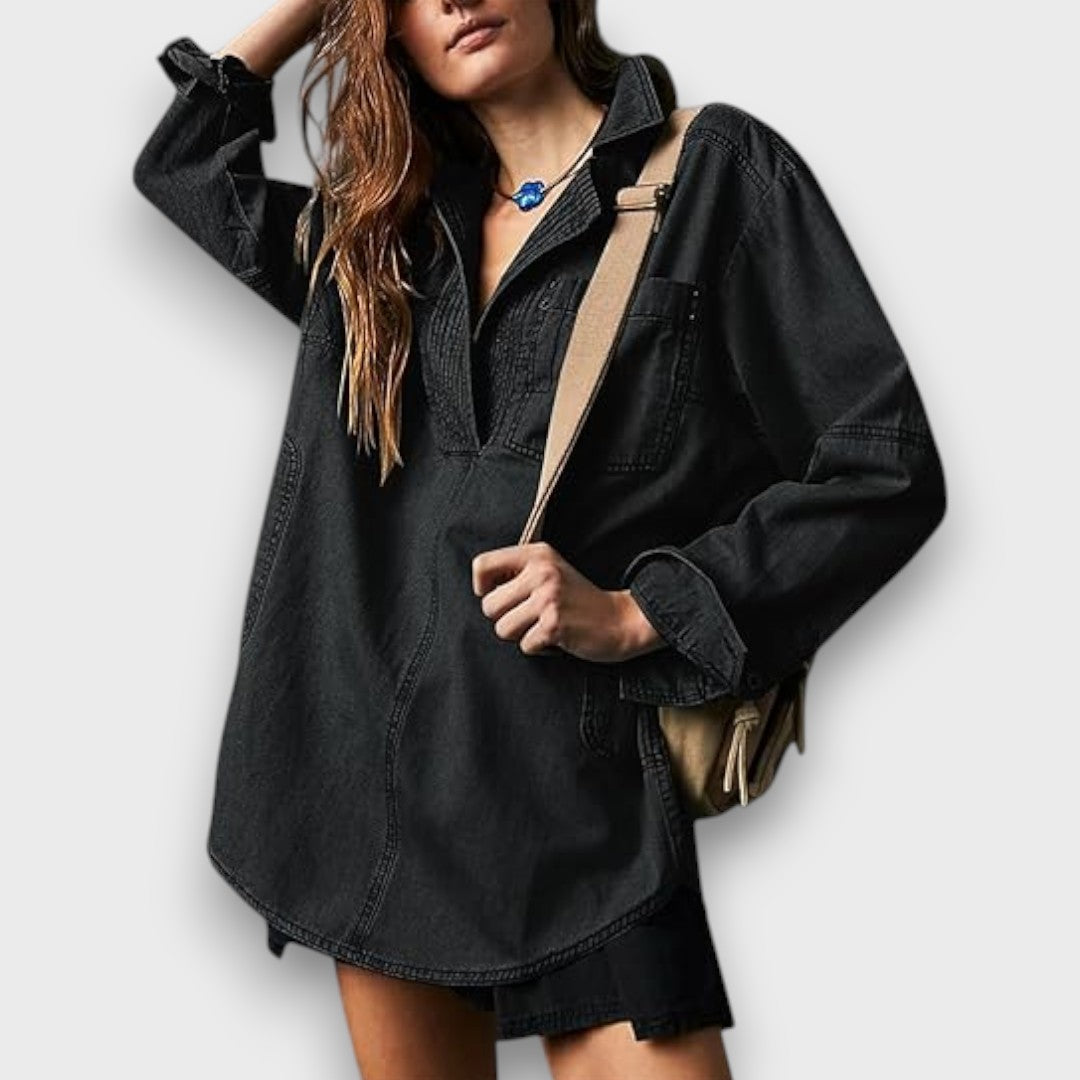Nelisse – Oversized casual pullover shirt