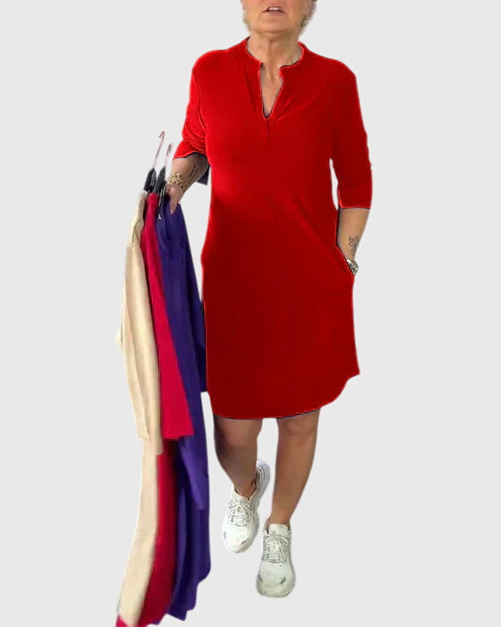 Katherine | V-Neck Dress