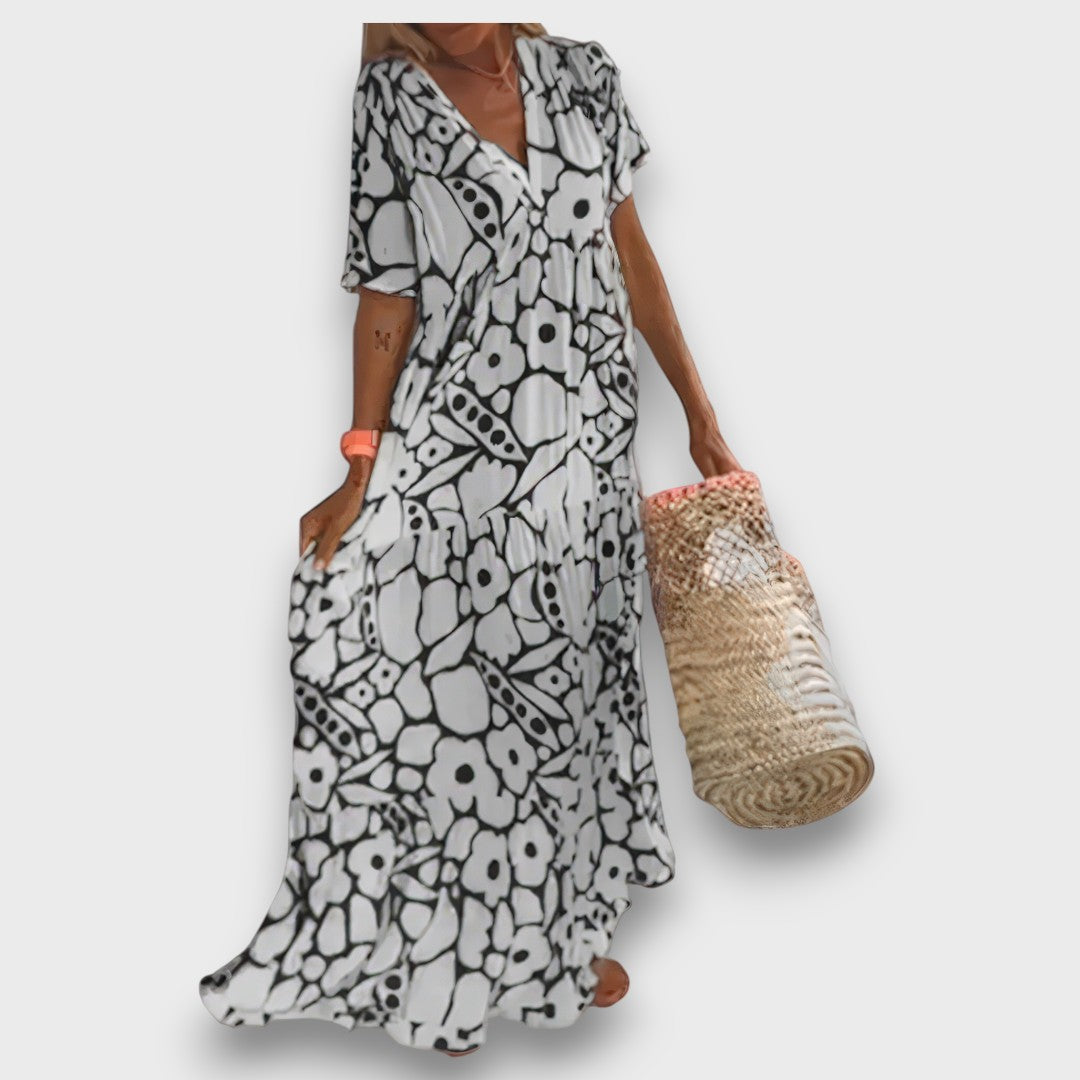 Melina – Airy dress with V-neck