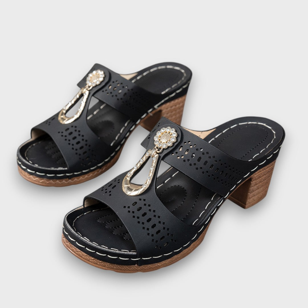 Elvanna – Elegant Summer Shoes with Decorative Detail