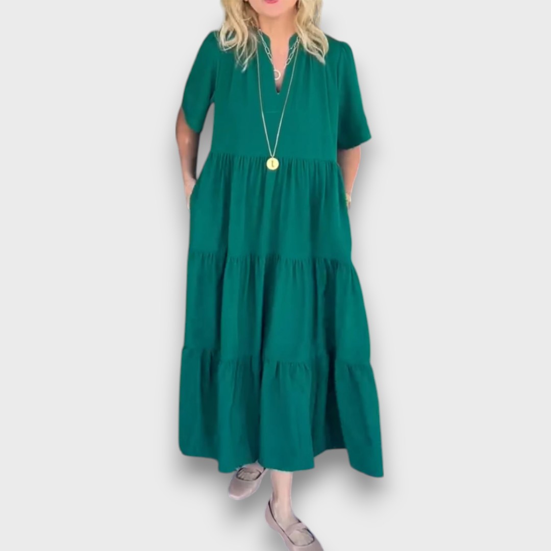 Marenna – Casual V-Neck Maxi Dress