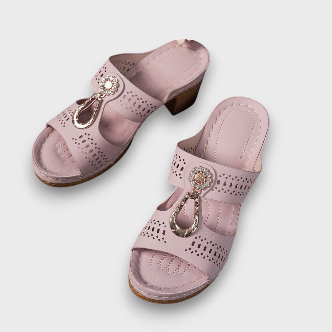 Elvanna – Elegant Summer Shoes with Decorative Detail