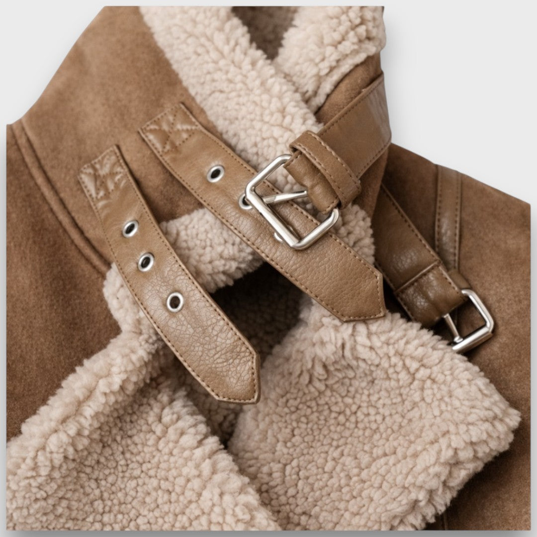 Aurora – Shearling Aviator Jacket