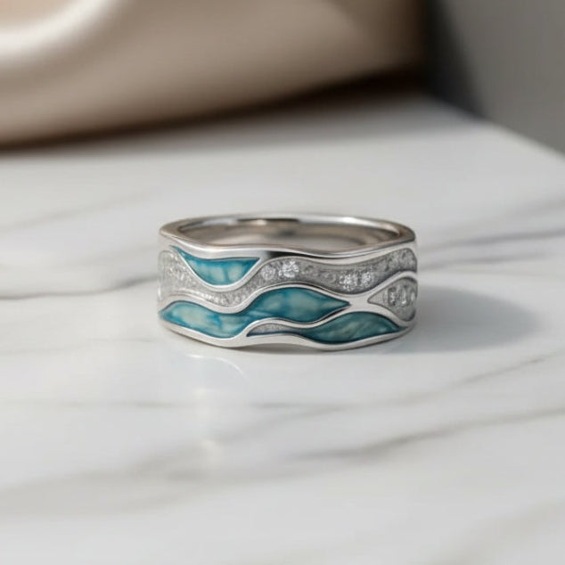 Aureliana – Ocean-Wave Ring