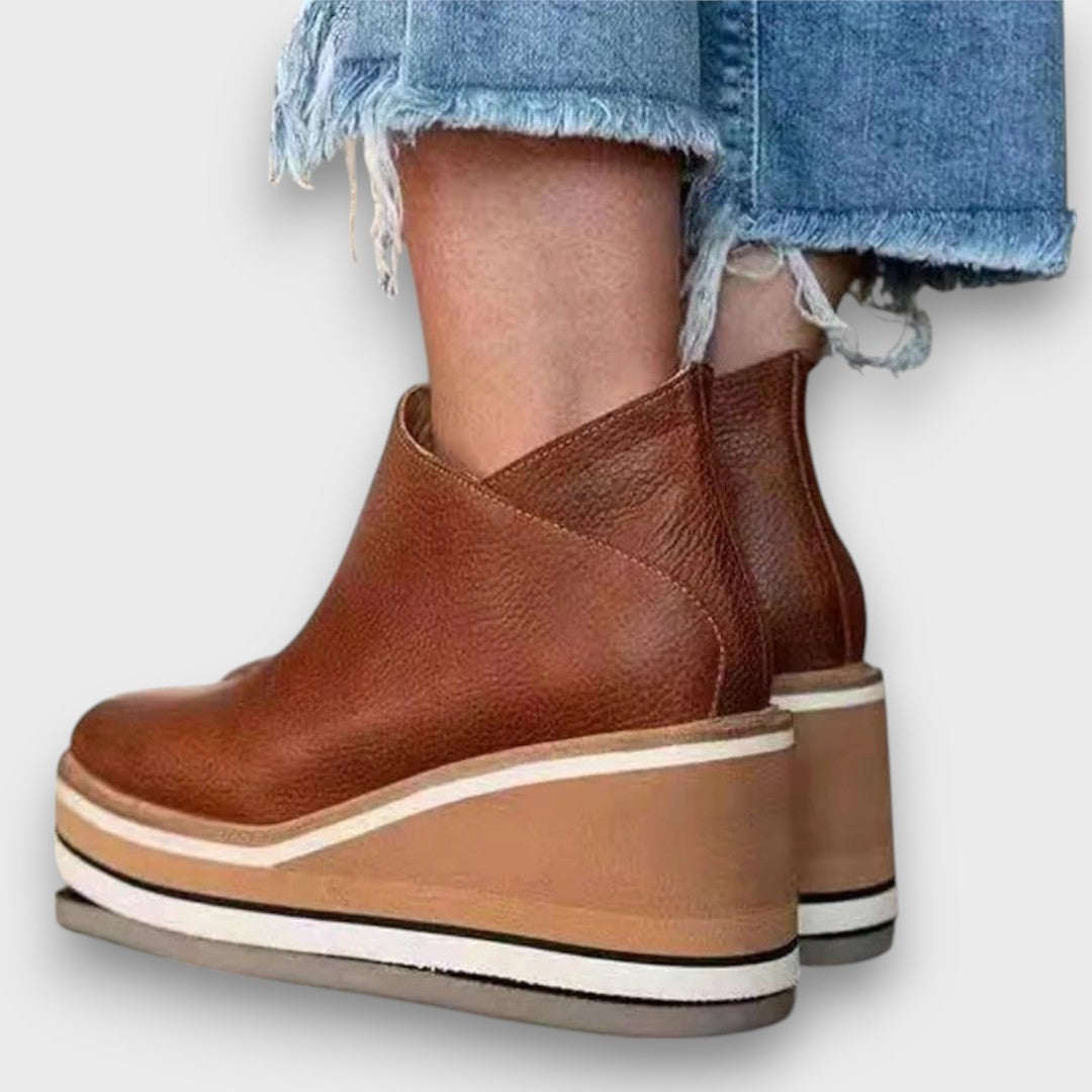 Alvaya – Everyday Stylish Wedge Ankle Boots