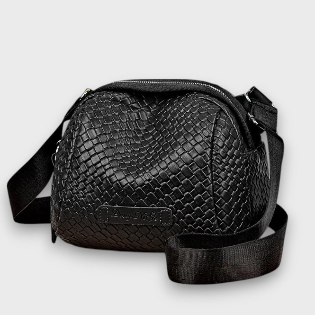 Bronelle – Braided Crossbody Bag in Shell Shape