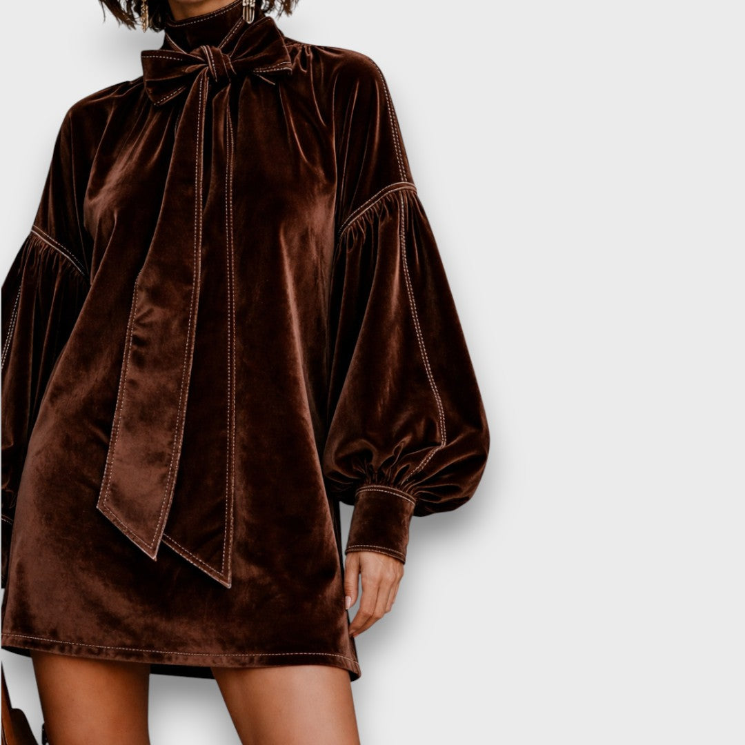 Octalia – Velvet Mini Dress
