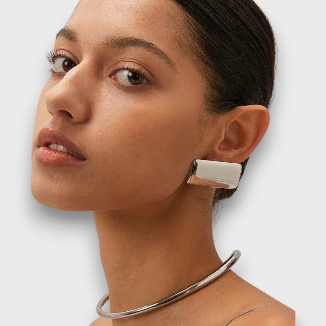 Jona – Geometric Statement Earrings