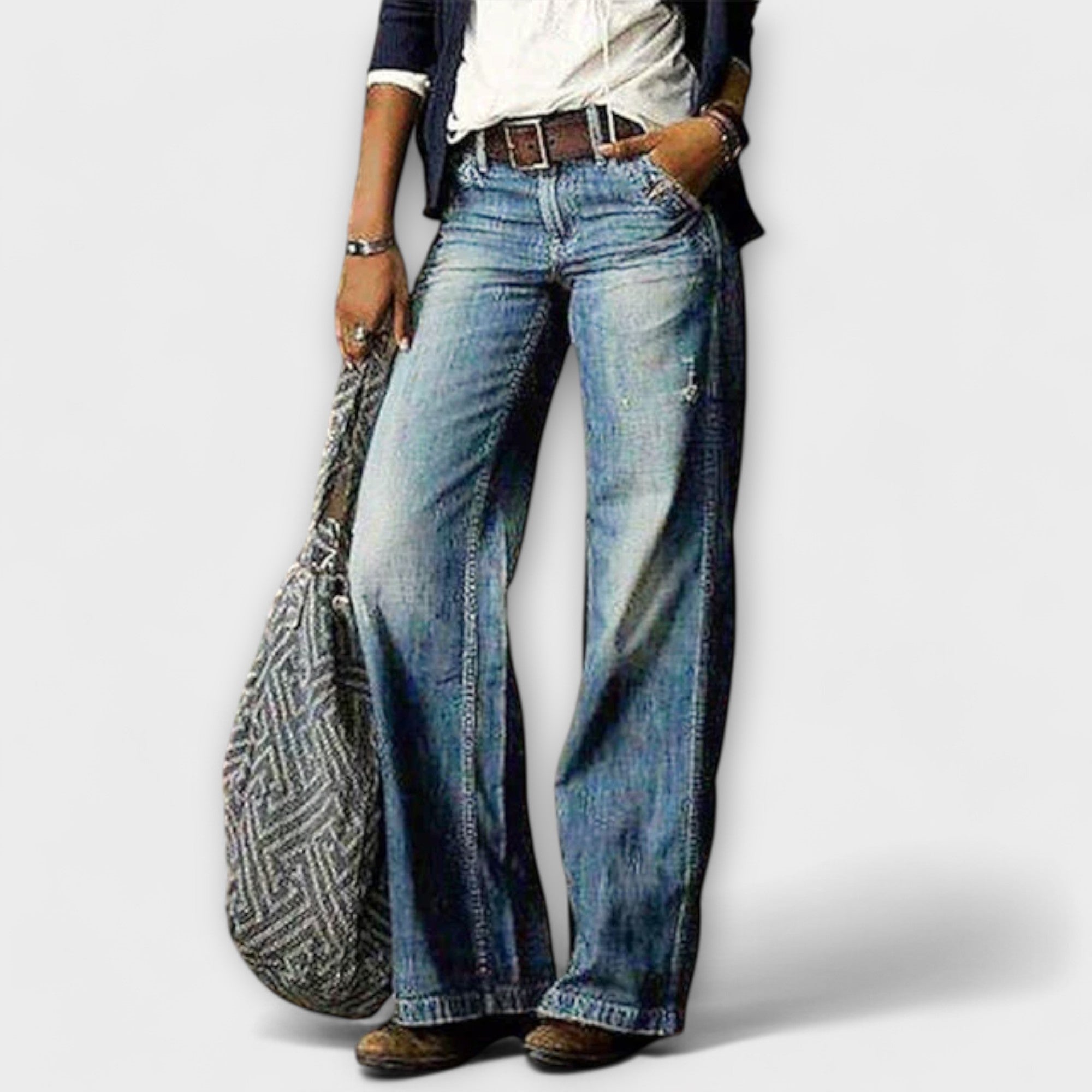 Neless – Wide Jeans with High Waist