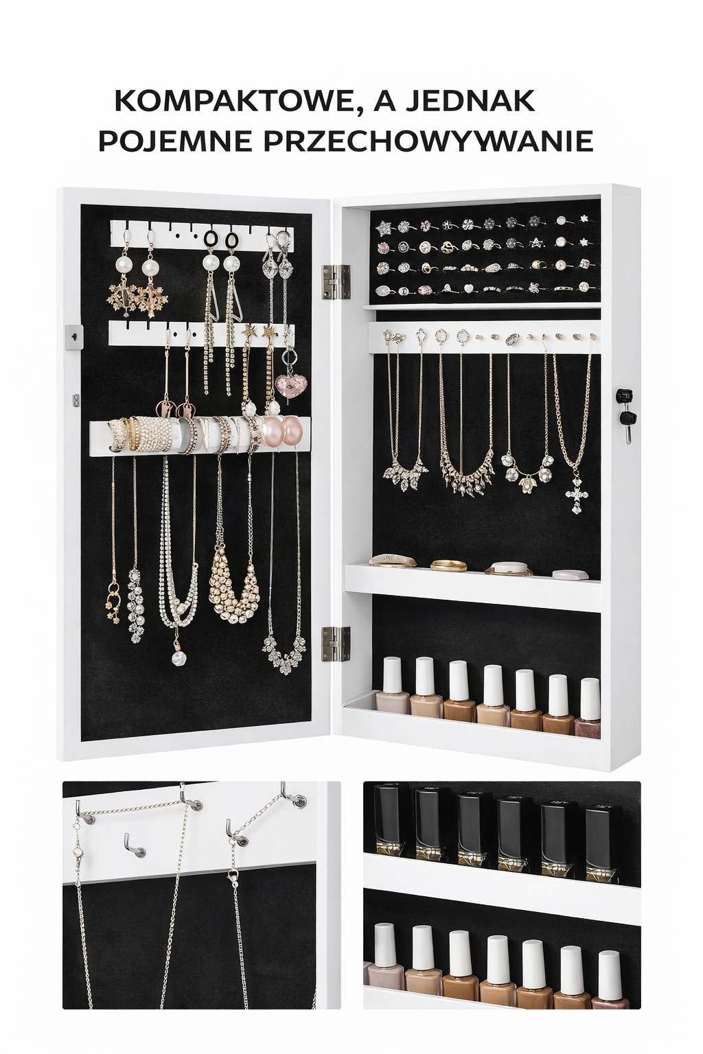 Liza – Mirrored Jewelry Cabinet