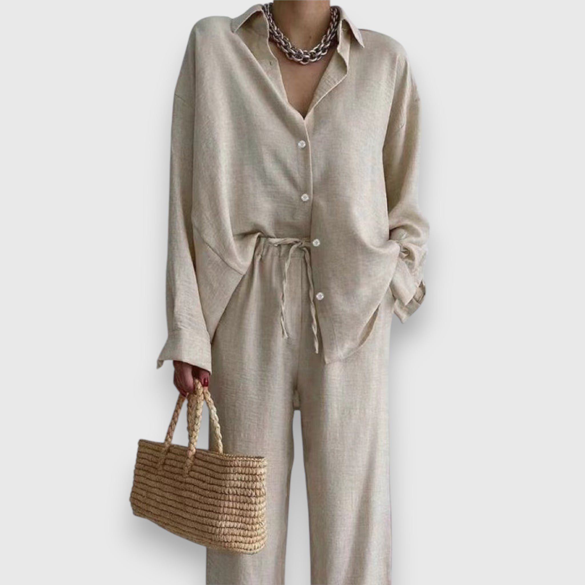 Luisa – Summer Set with Blouse and Wide Pants