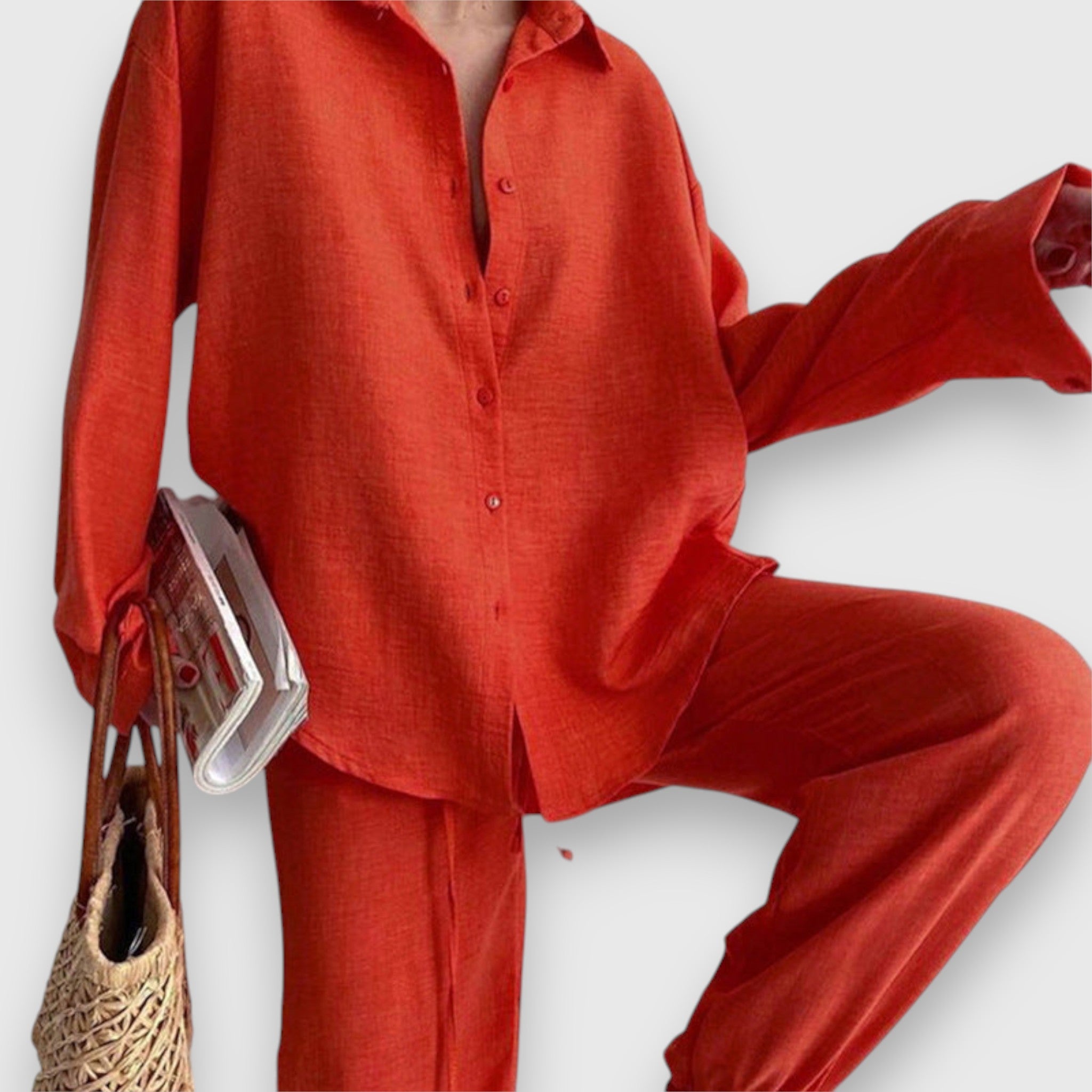 Luisa – Summer Set with Blouse and Wide Pants