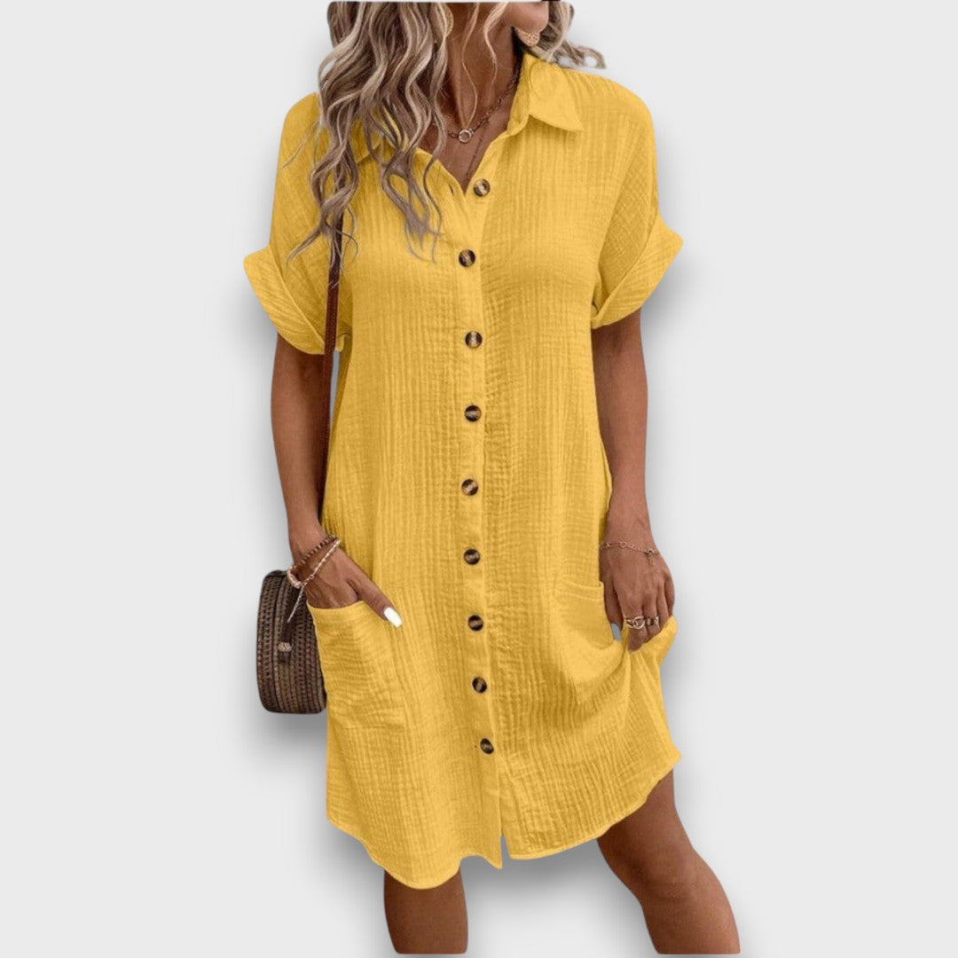 Soreva – Shirt Dress with Texture and Summer Chic