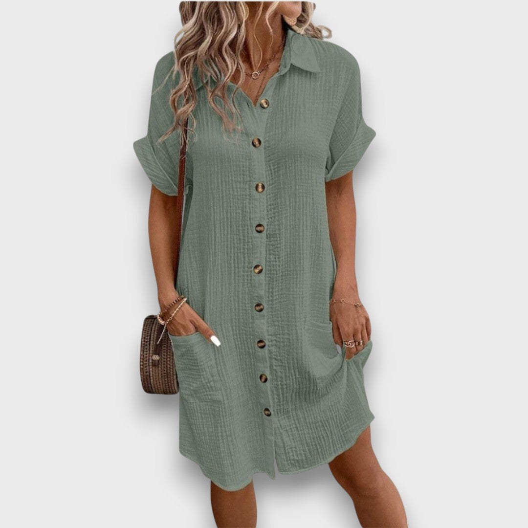 Soreva – Shirt Dress with Texture and Summer Chic