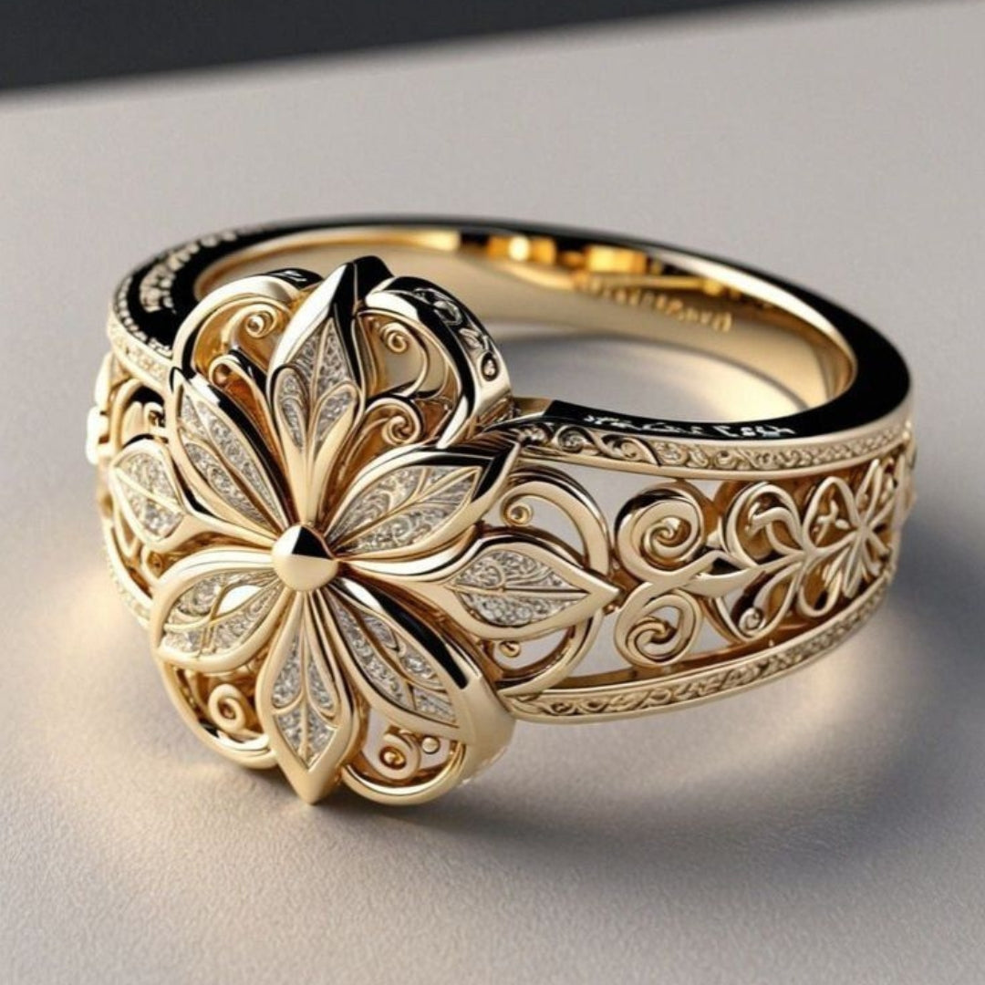 Linarie – Ornate Bloom Ring