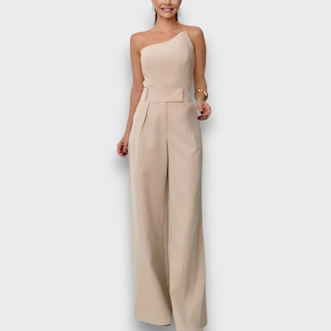 Kuma – Asymmetrical Jumpsuit in Quiet Balance