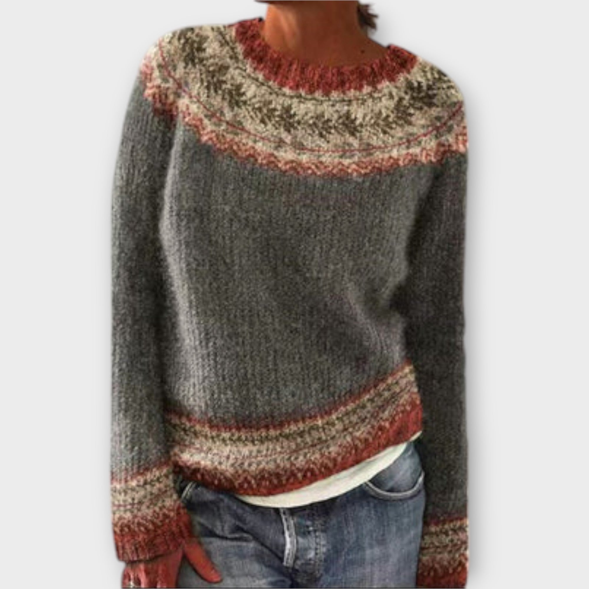 Pelina – Vintage Knit Sweater for Women