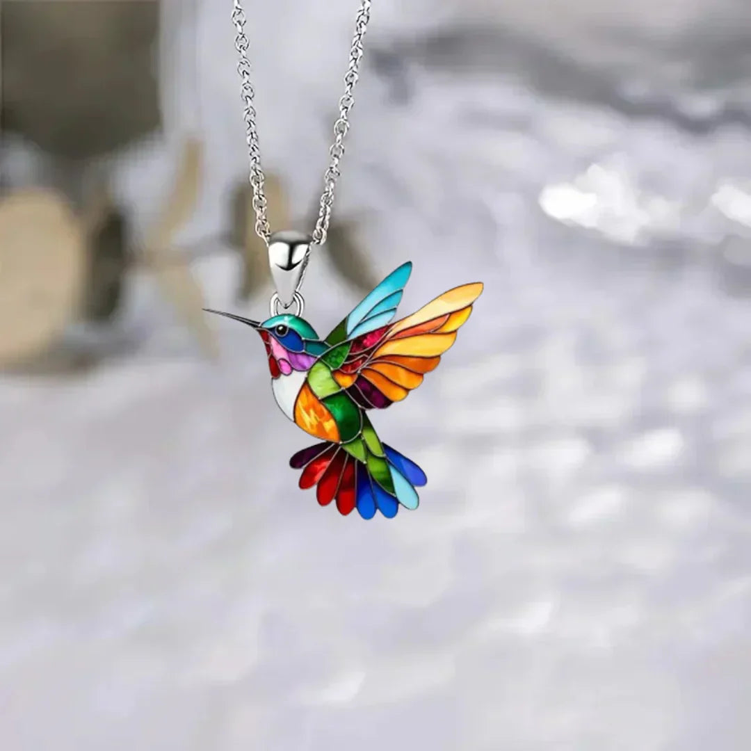 Lioran – Hummingbird Pendant Necklace with Joyful Spark