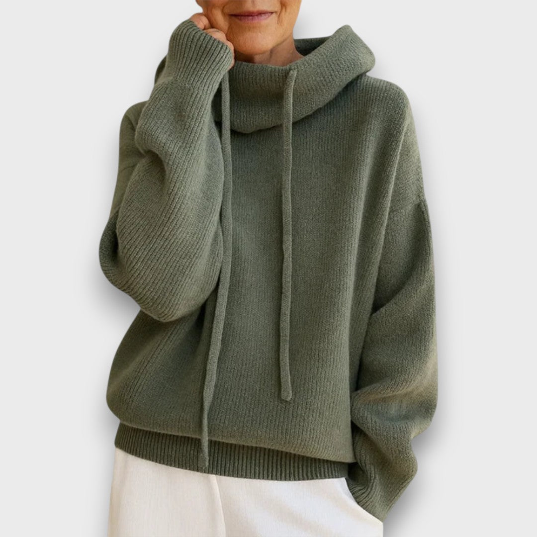 Marzia – Cozy Hooded Knit Sweater