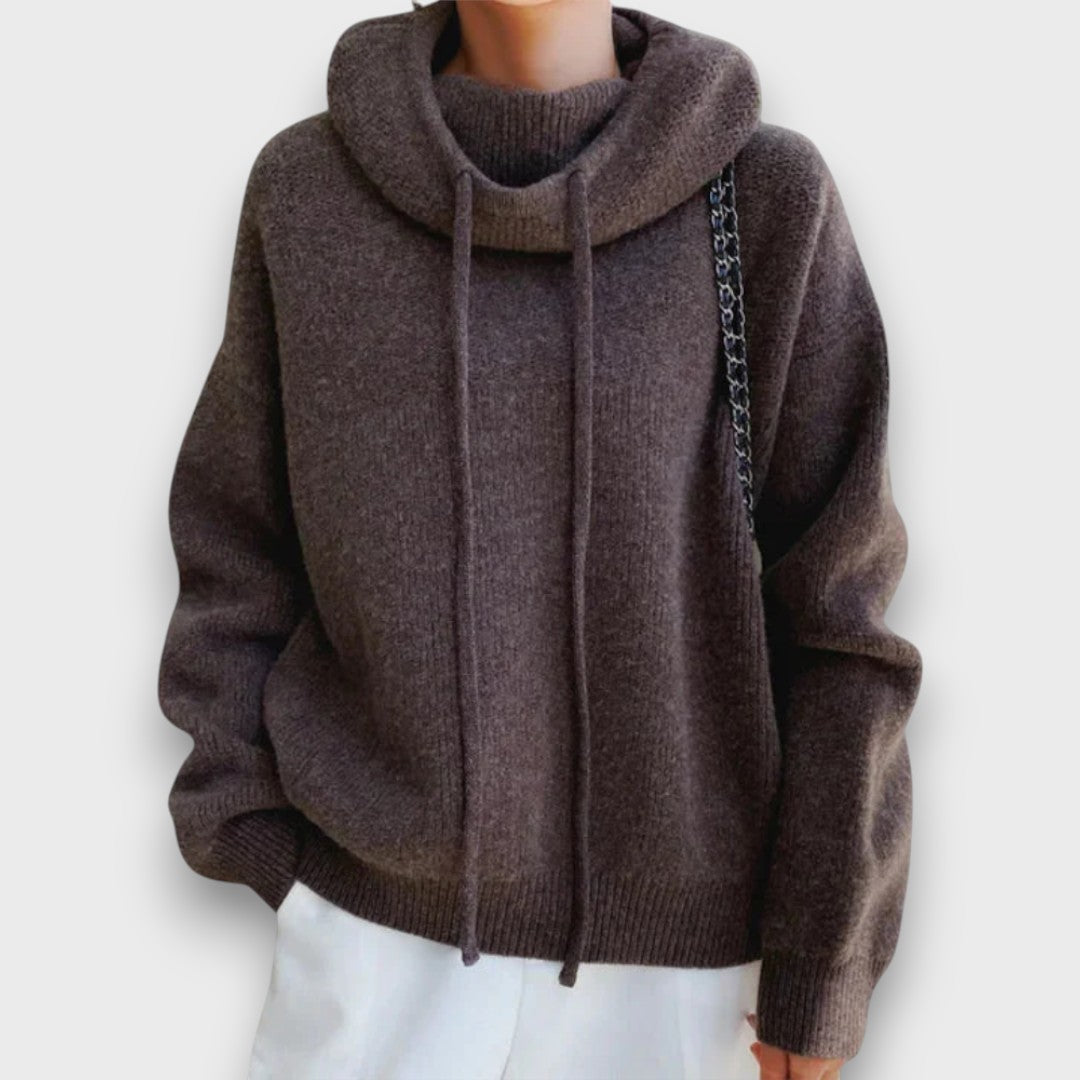 Marzia – Cozy Hooded Knit Sweater